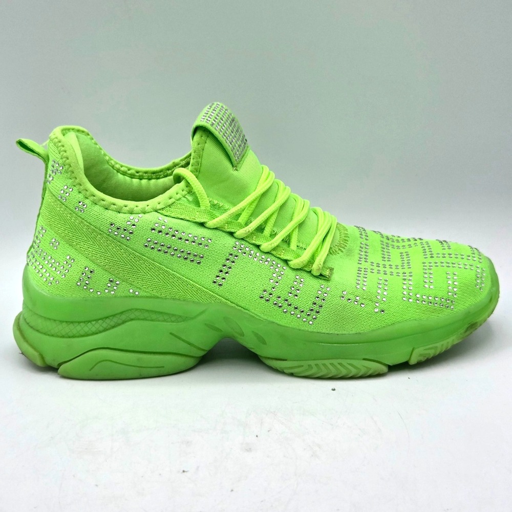 Neon Green Sparkle Cloudair Athletic Shoes Women's Size 7.5‎